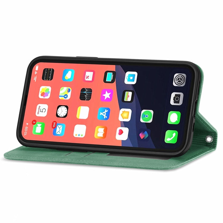 For iPhone 13 Pro Max  Retro Skin Feel Business Magnetic Horizontal Flip Leather Case With Holder & Card Slots & Wallet & Photo Frame