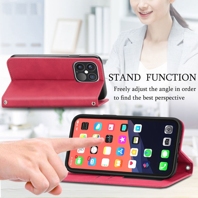 For iPhone 13 Pro For  iPhone 13 Pro Retro Skin Feel Business Magnetic Horizontal Flip Leather Case With Holder & Card Slots & Wallet & Photo Frame
