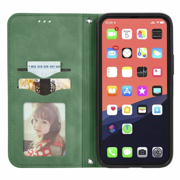 For iPhone 13 Pro For  iPhone 13 Pro Retro Skin Feel Business Magnetic Horizontal Flip Leather Case With Holder & Card Slots & Wallet & Photo Frame