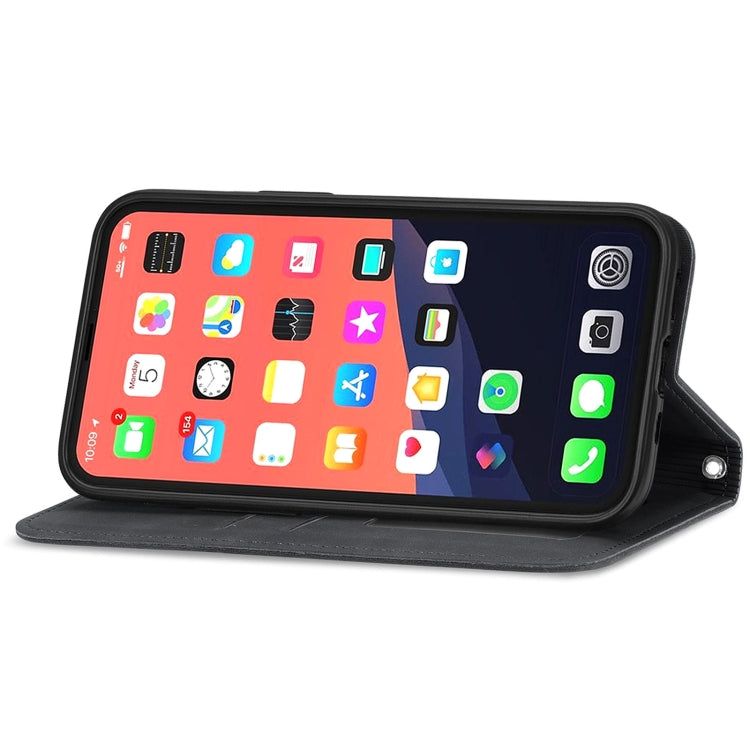 For iPhone 13 mini  Retro Skin Feel Business Magnetic Horizontal Flip Leather Case With Holder & Card Slots & Wallet & Photo Frame