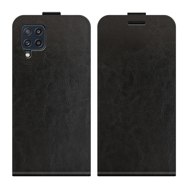 For Samsung Galaxy M32 R64 Texture Single Vertical Flip Leather Protective Case with Card Slots & Photo Frame