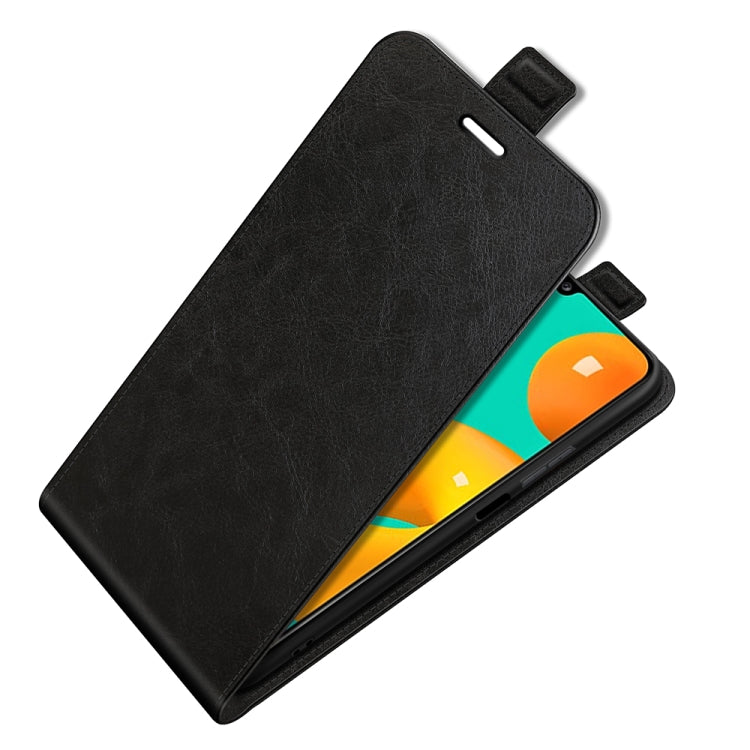 For Samsung Galaxy M32 R64 Texture Single Vertical Flip Leather Protective Case with Card Slots & Photo Frame