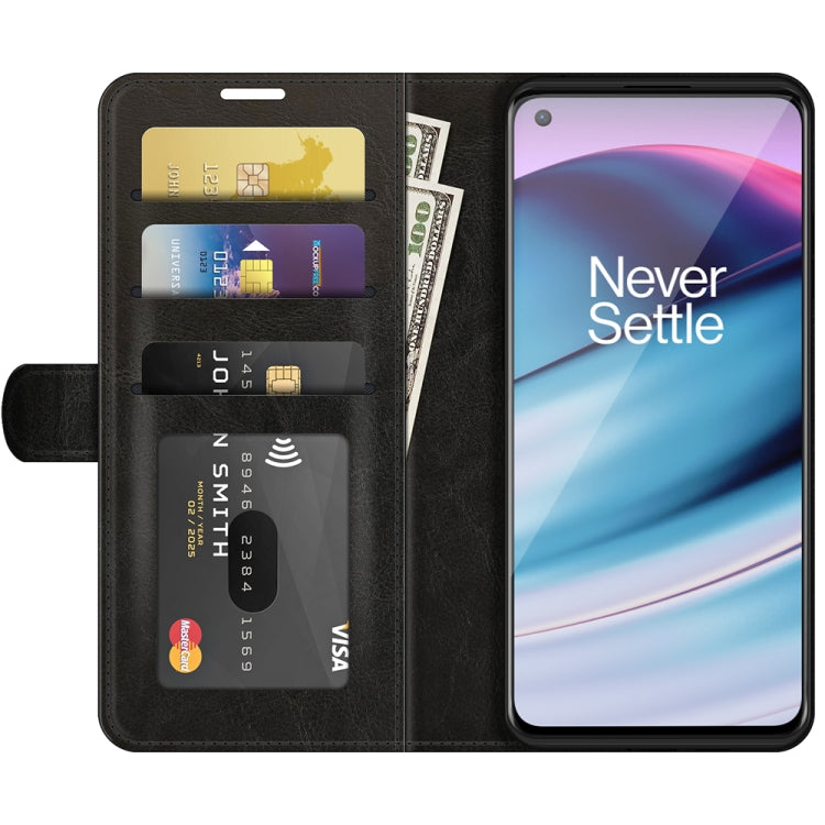 For OnePlus Nord CE 5G R64 Texture Single Horizontal Flip Protective Case with Holder & Card Slots & Wallet& Photo Frame