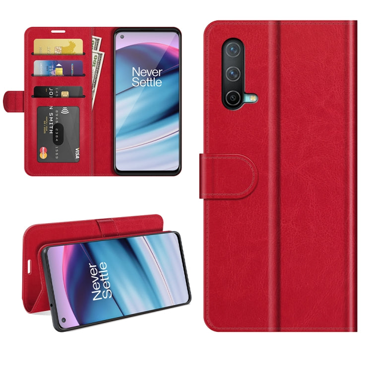 For OnePlus Nord CE 5G R64 Texture Single Horizontal Flip Protective Case with Holder & Card Slots & Wallet& Photo Frame