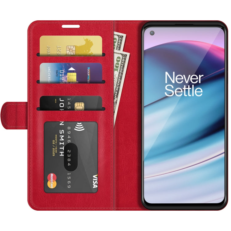 For OnePlus Nord CE 5G R64 Texture Single Horizontal Flip Protective Case with Holder & Card Slots & Wallet& Photo Frame