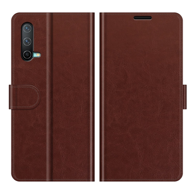 For OnePlus Nord CE 5G R64 Texture Single Horizontal Flip Protective Case with Holder & Card Slots & Wallet& Photo Frame