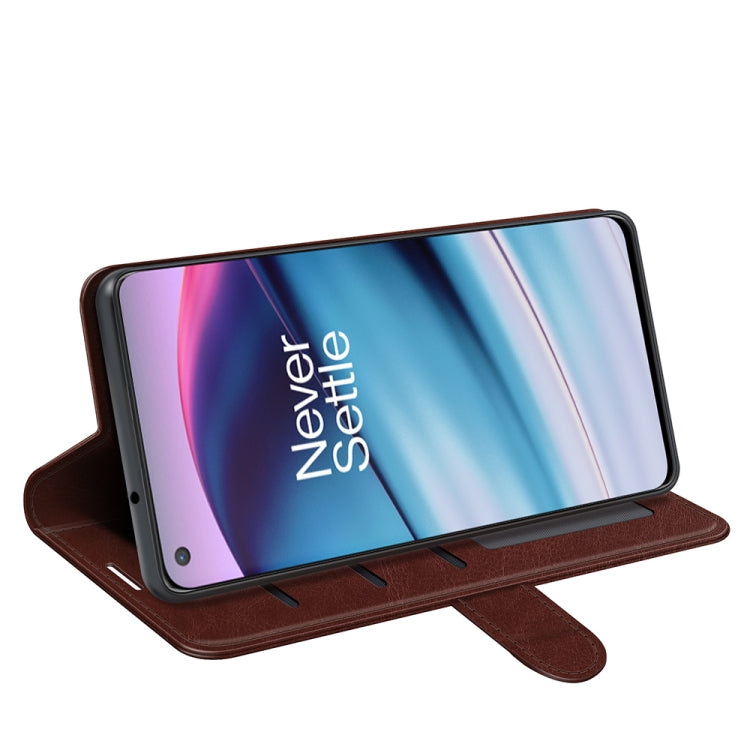 For OnePlus Nord CE 5G R64 Texture Single Horizontal Flip Protective Case with Holder & Card Slots & Wallet& Photo Frame