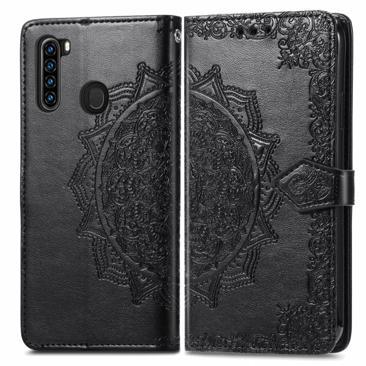 For Blackview A80 Pro Mandala Flower Embossed Horizontal Flip Leather Case with Holder & Three Card Slots & Wallet & Lanyard