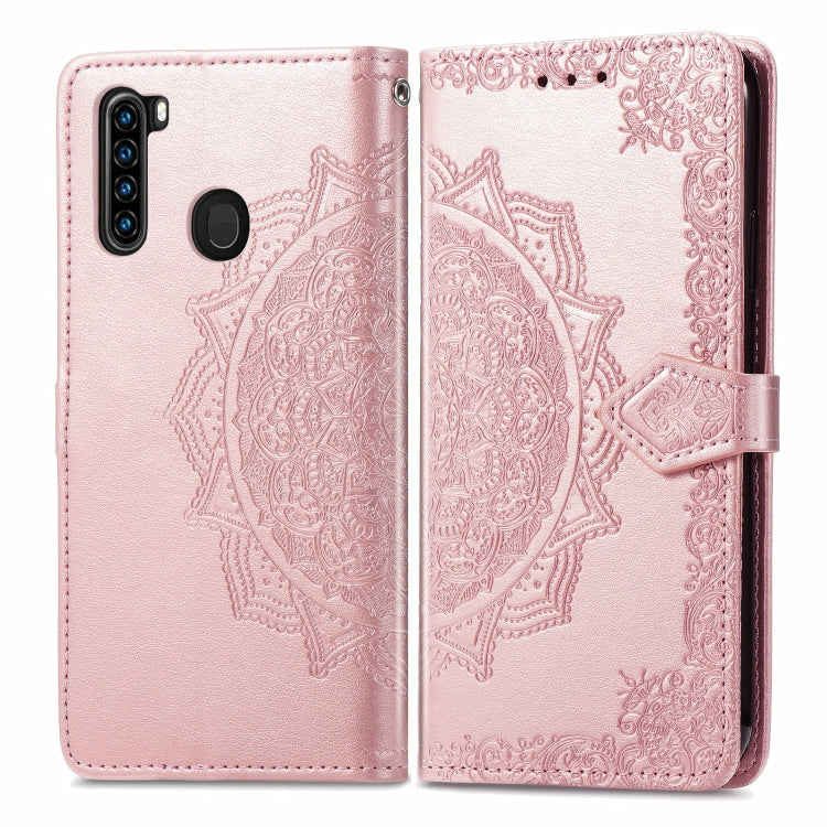 For Blackview A80 Pro Mandala Flower Embossed Horizontal Flip Leather Case with Holder & Three Card Slots & Wallet & Lanyard