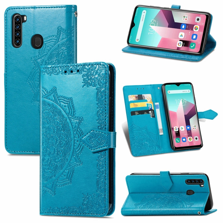 For Blackview A80 Pro Mandala Flower Embossed Horizontal Flip Leather Case with Holder & Three Card Slots & Wallet & Lanyard