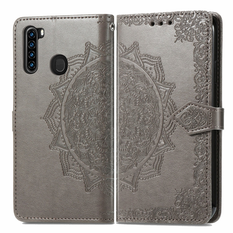For Blackview A80 Pro Mandala Flower Embossed Horizontal Flip Leather Case with Holder & Three Card Slots & Wallet & Lanyard