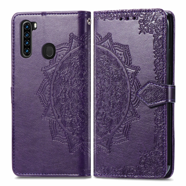 For Blackview A80 Pro Mandala Flower Embossed Horizontal Flip Leather Case with Holder & Three Card Slots & Wallet & Lanyard