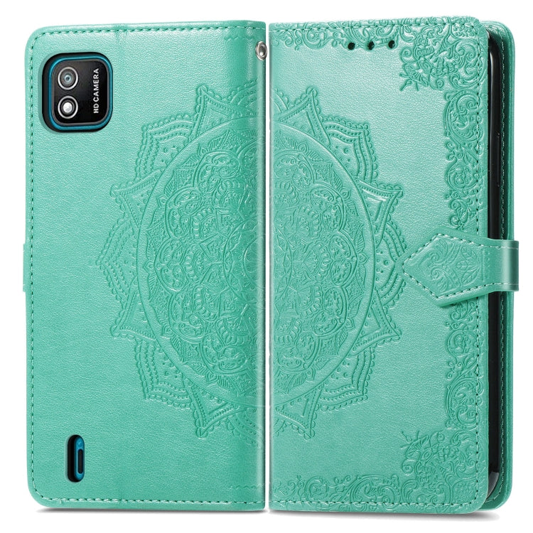 For Wiko Y62 Mandala Flower Embossed Horizontal Flip Leather Case with Holder & Three Card Slots & Wallet & Lanyard