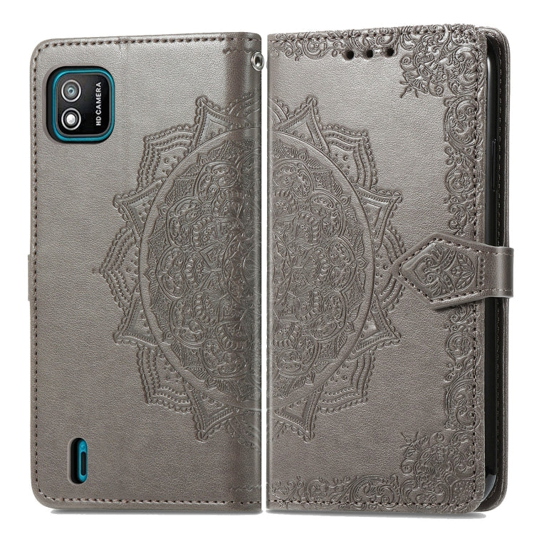 For Wiko Y62 Mandala Flower Embossed Horizontal Flip Leather Case with Holder & Three Card Slots & Wallet & Lanyard