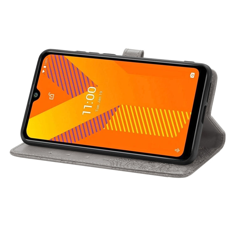 For Wiko Y62 Mandala Flower Embossed Horizontal Flip Leather Case with Holder & Three Card Slots & Wallet & Lanyard