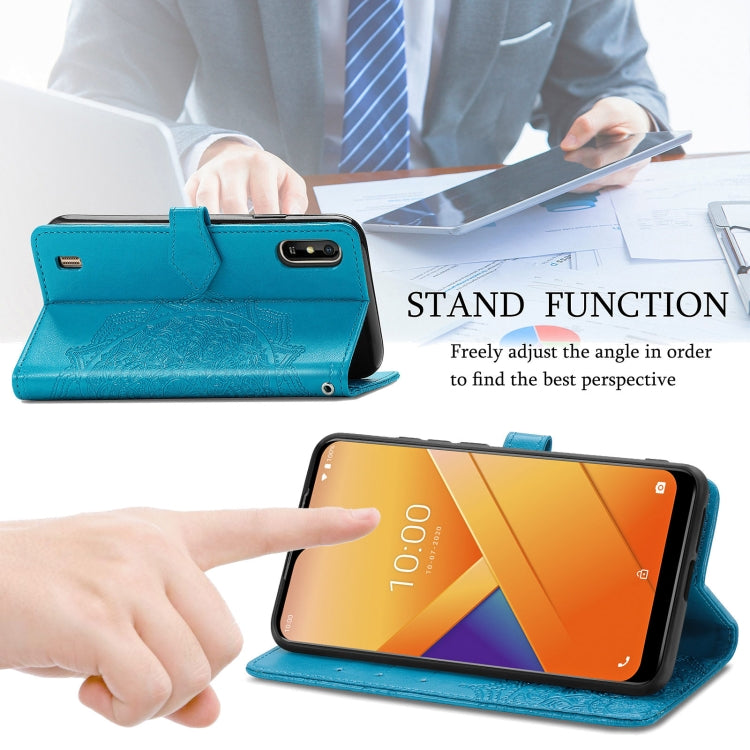 For Wiko Y81 Mandala Flower Embossed Horizontal Flip Leather Case with Holder & Three Card Slots & Wallet & Lanyard