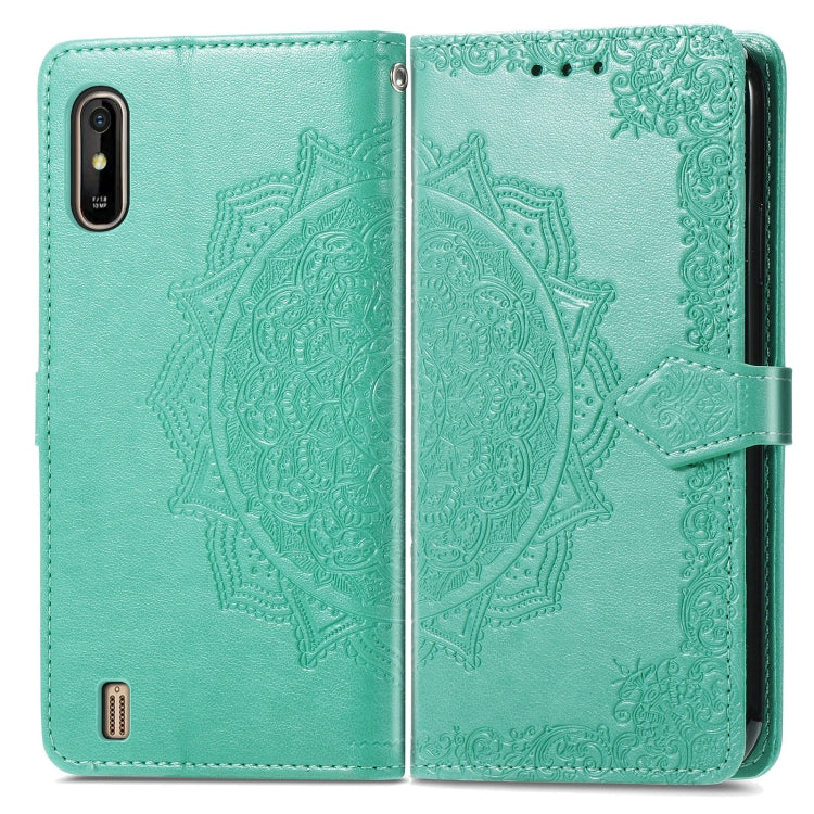For Wiko Y81 Mandala Flower Embossed Horizontal Flip Leather Case with Holder & Three Card Slots & Wallet & Lanyard