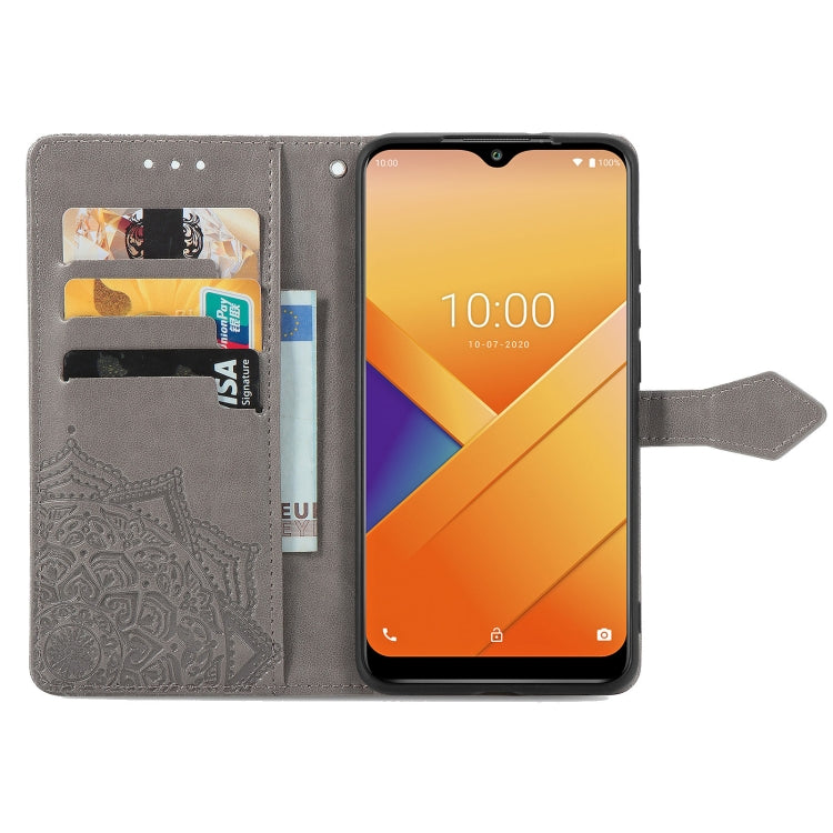 For Wiko Y81 Mandala Flower Embossed Horizontal Flip Leather Case with Holder & Three Card Slots & Wallet & Lanyard