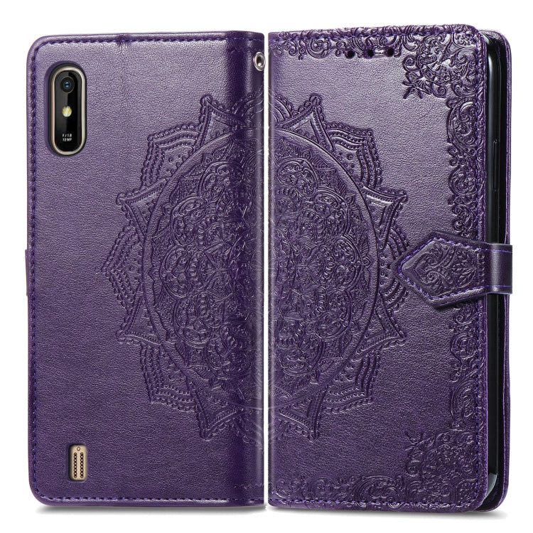 For Wiko Y81 Mandala Flower Embossed Horizontal Flip Leather Case with Holder & Three Card Slots & Wallet & Lanyard