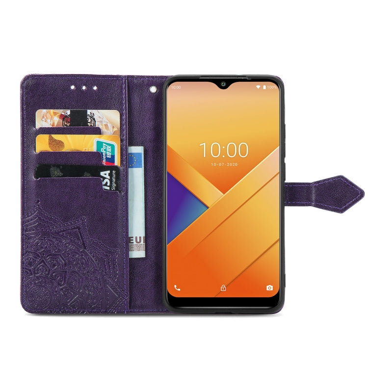 For Wiko Y81 Mandala Flower Embossed Horizontal Flip Leather Case with Holder & Three Card Slots & Wallet & Lanyard