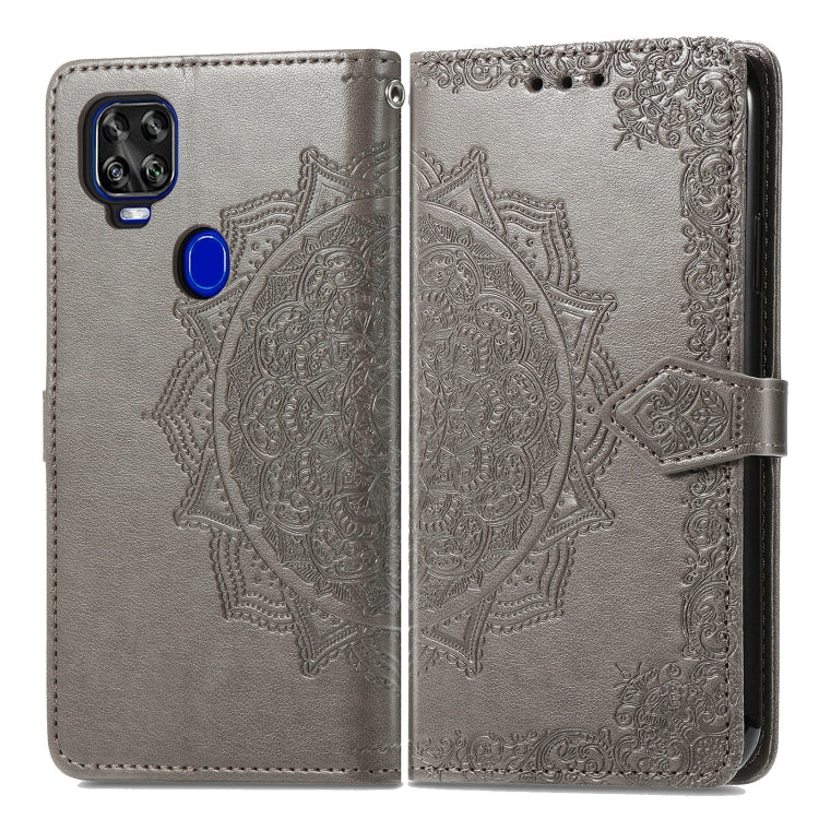 For ZTE Axon 11 SE 5G Mandala Flower Embossed Horizontal Flip Leather Case with Holder & Three Card Slots & Wallet & Lanyard