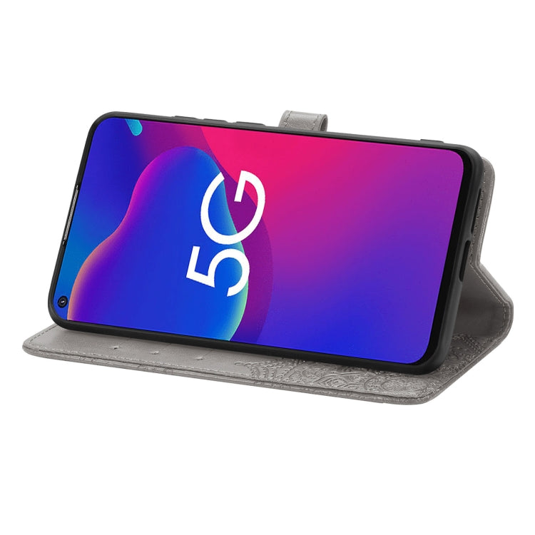 For ZTE Axon 11 SE 5G Mandala Flower Embossed Horizontal Flip Leather Case with Holder & Three Card Slots & Wallet & Lanyard