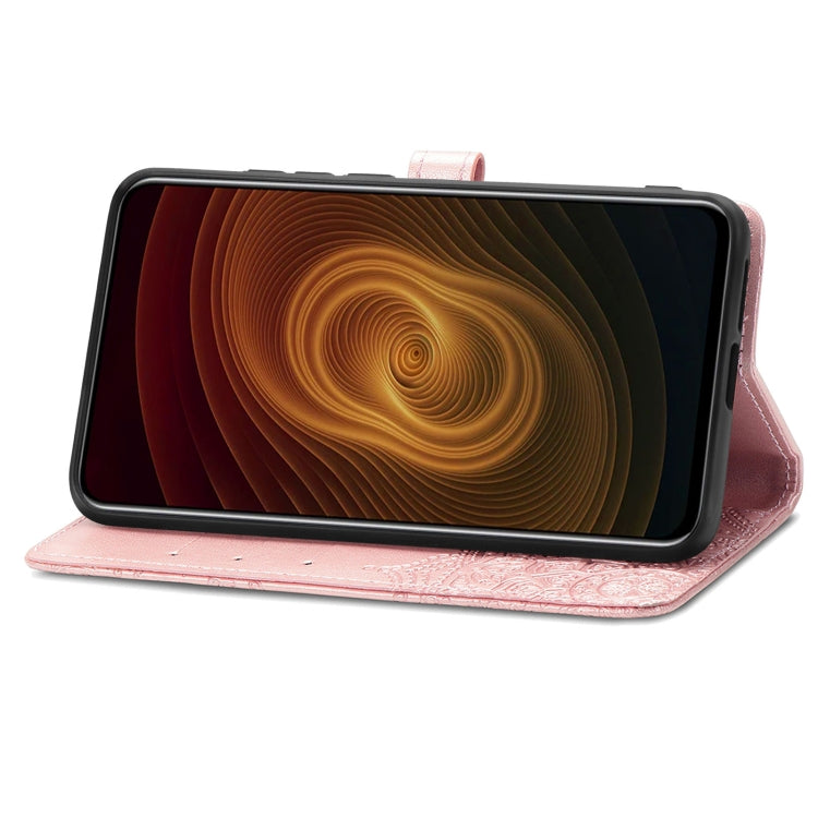 For ZTE Axon 20 5G Mandala Flower Embossed Horizontal Flip Leather Case with Holder & Three Card Slots & Wallet & Lanyard