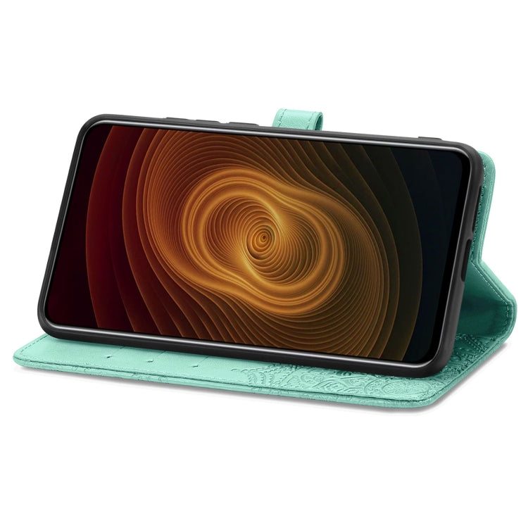 For ZTE Axon 20 5G Mandala Flower Embossed Horizontal Flip Leather Case with Holder & Three Card Slots & Wallet & Lanyard