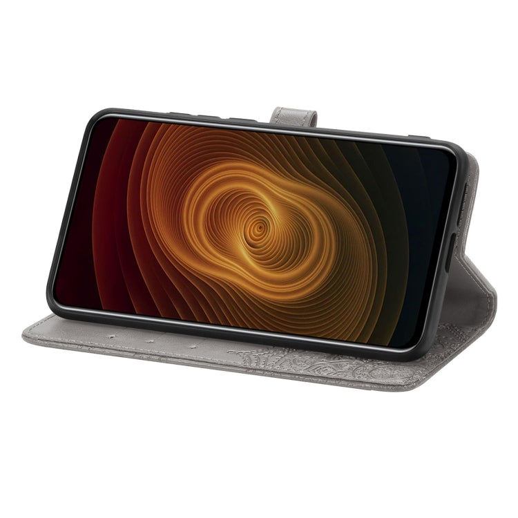 For ZTE Axon 20 5G Mandala Flower Embossed Horizontal Flip Leather Case with Holder & Three Card Slots & Wallet & Lanyard