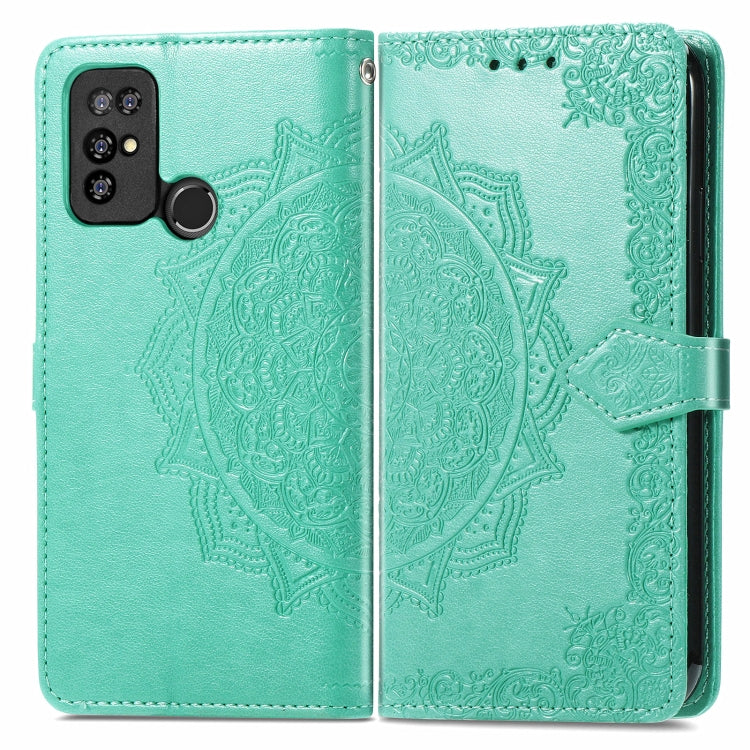 For Doogee X96 Pro Mandala Flower Embossed Horizontal Flip Leather Case with Holder & Three Card Slots & Wallet & Lanyard