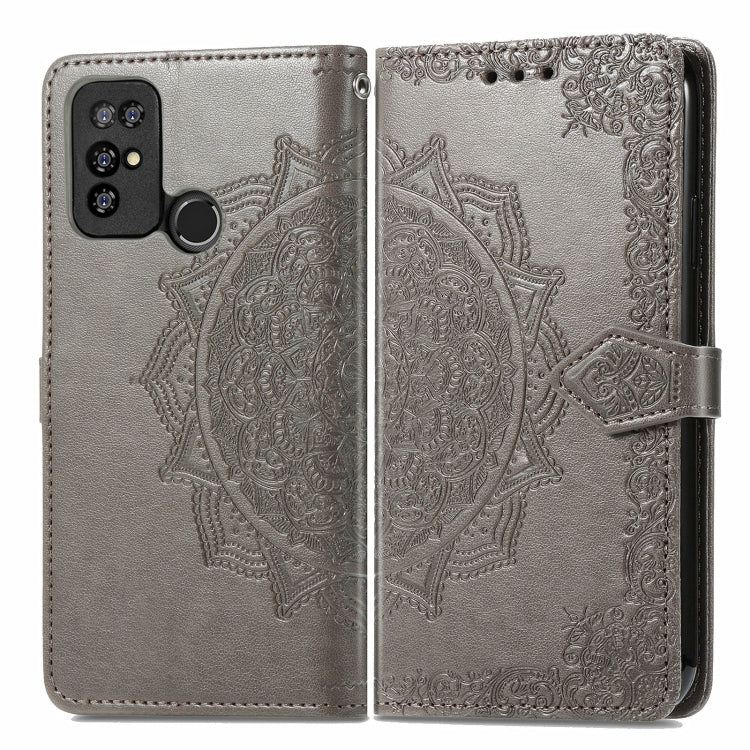 For Doogee X96 Pro Mandala Flower Embossed Horizontal Flip Leather Case with Holder & Three Card Slots & Wallet & Lanyard