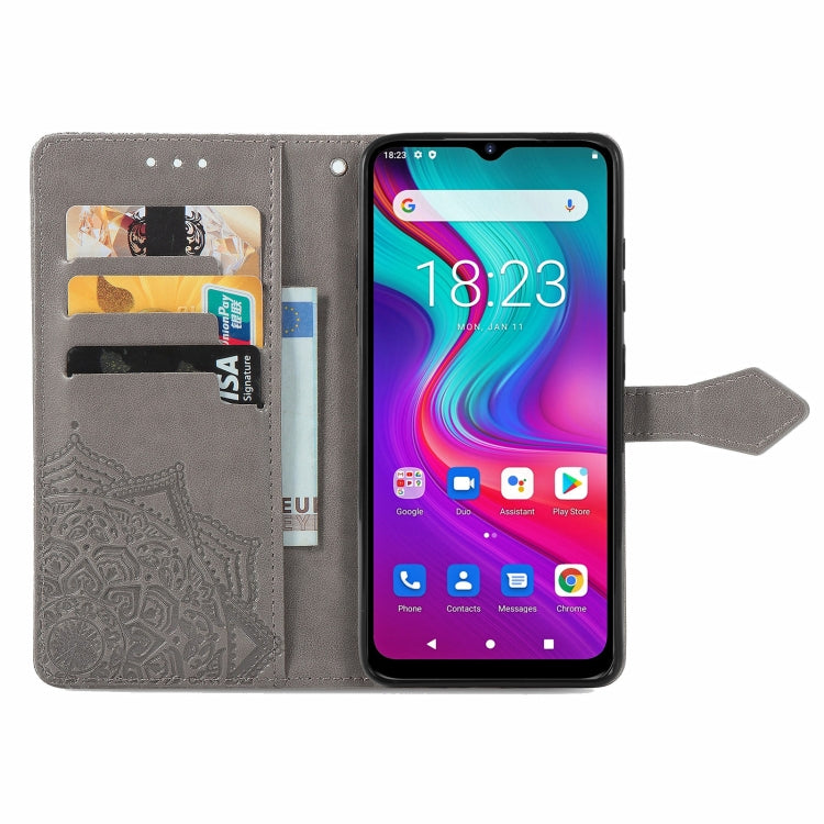 For Doogee X96 Pro Mandala Flower Embossed Horizontal Flip Leather Case with Holder & Three Card Slots & Wallet & Lanyard