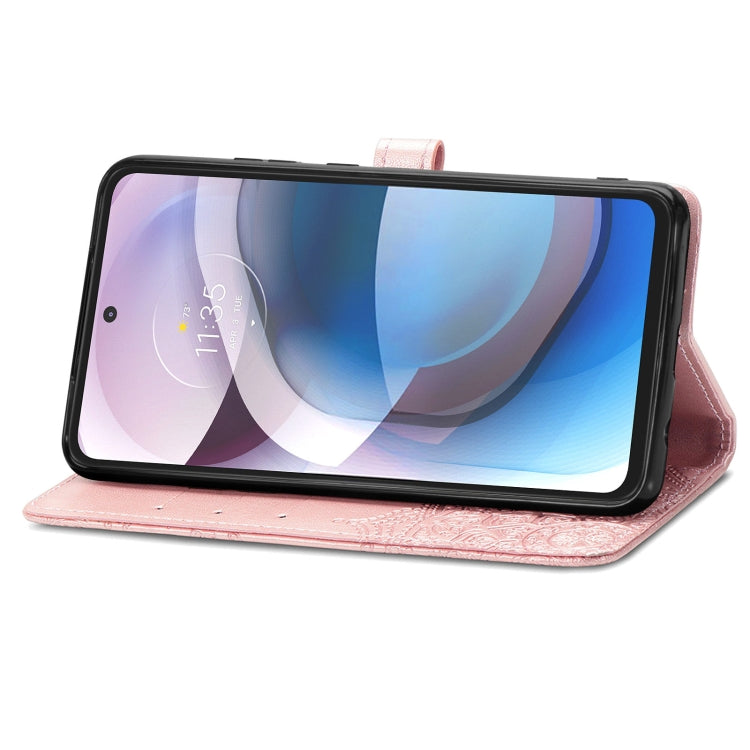 For Motorola Moto One 5G Ace Mandala Flower Embossed Horizontal Flip Leather Case with Holder & Three Card Slots & Wallet & Lanyard