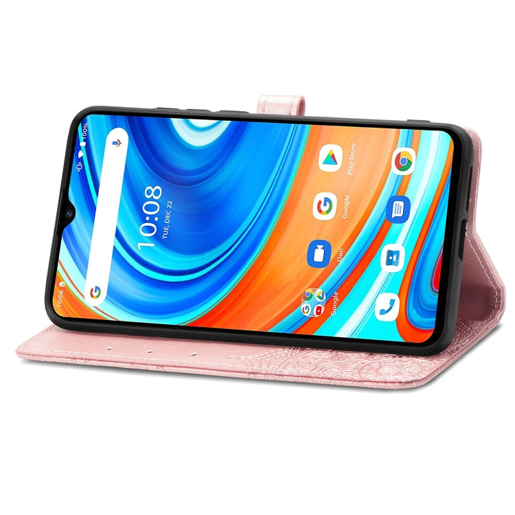 For UMIDIGI A9 Mandala Flower Embossed Horizontal Flip Leather Case with Holder & Three Card Slots & Wallet & Lanyard