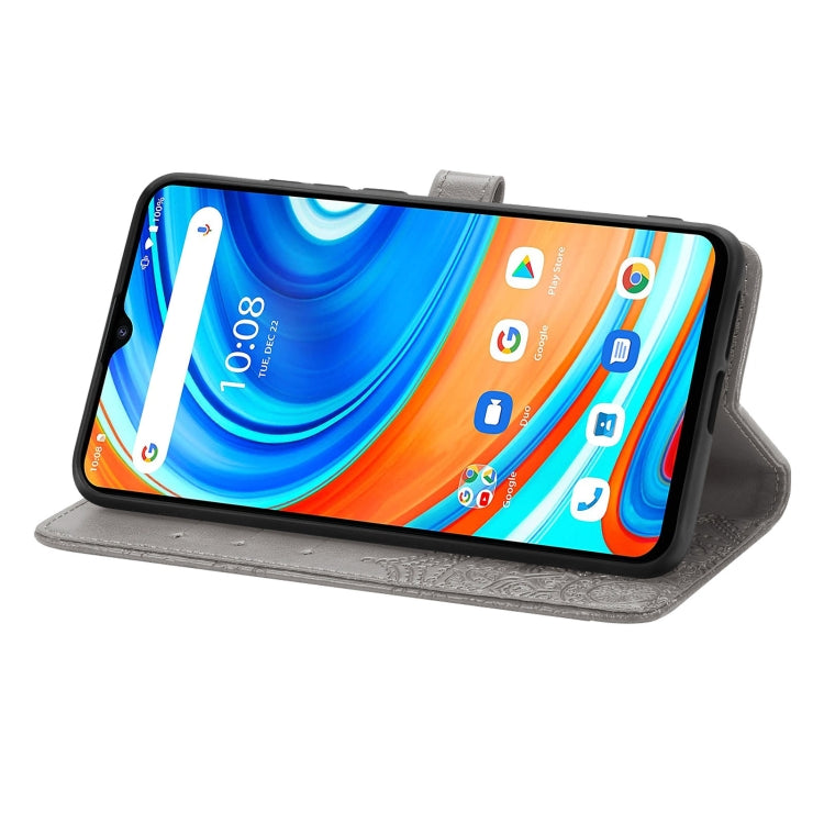 For UMIDIGI A9 Mandala Flower Embossed Horizontal Flip Leather Case with Holder & Three Card Slots & Wallet & Lanyard