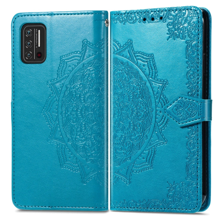 For UMIDIGI A7S Mandala Flower Embossed Horizontal Flip Leather Case with Holder & Three Card Slots & Wallet & Lanyard