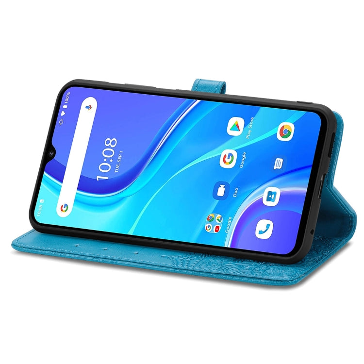 For UMIDIGI A7S Mandala Flower Embossed Horizontal Flip Leather Case with Holder & Three Card Slots & Wallet & Lanyard