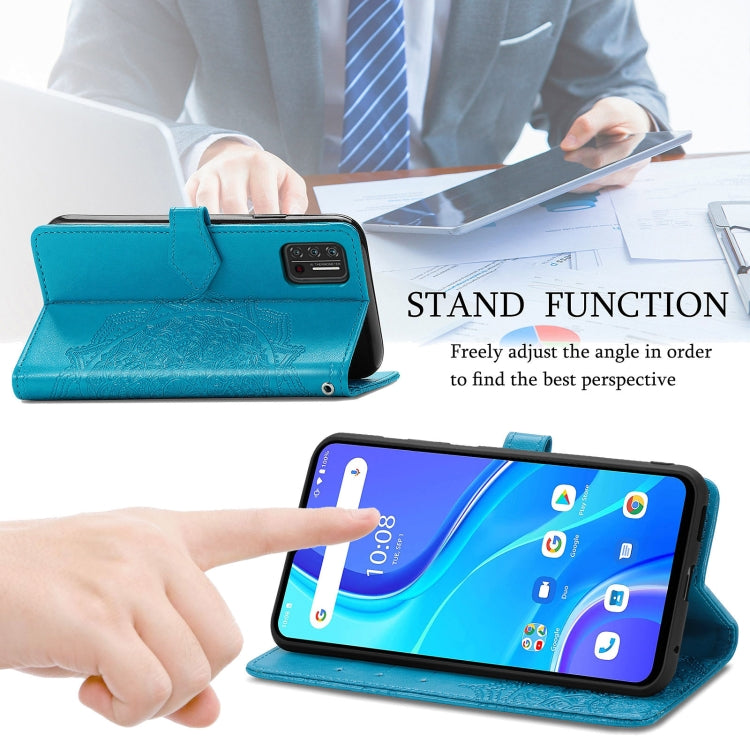 For UMIDIGI A7S Mandala Flower Embossed Horizontal Flip Leather Case with Holder & Three Card Slots & Wallet & Lanyard