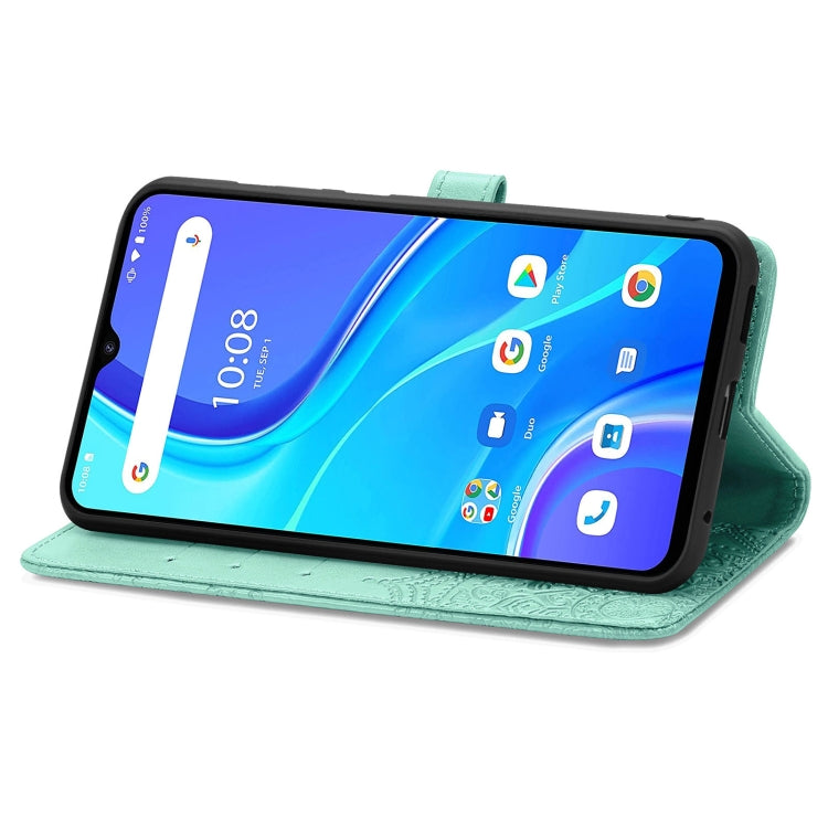 For UMIDIGI A7S Mandala Flower Embossed Horizontal Flip Leather Case with Holder & Three Card Slots & Wallet & Lanyard