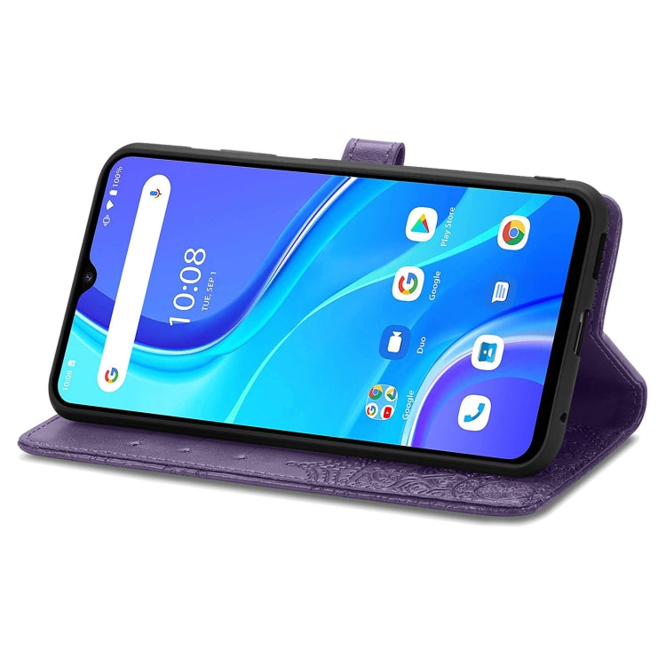 For UMIDIGI A7S Mandala Flower Embossed Horizontal Flip Leather Case with Holder & Three Card Slots & Wallet & Lanyard