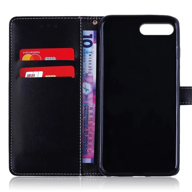 Calf Texture Horizontal Flip Leather Case for Huawei Honor 7C/8/NOVA 2 Lite/Y7 ï¼ˆ2018ï¼‰, with Holder & Card Slots & Wallet