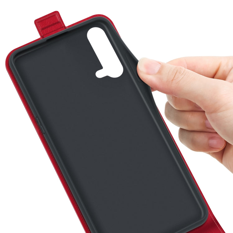 For OnePlus Nord CE 5G R64 Texture Single Vertical Flip Leather Protective Case with Card Slots & Photo Frame