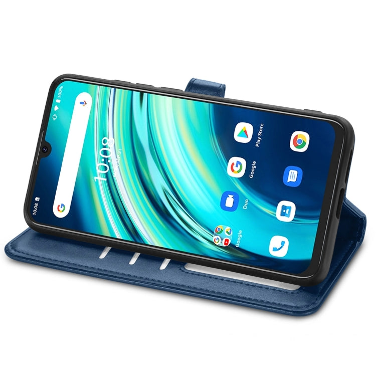 For UMIDIGI  A9 Pro Retro Solid Color Buckle Leather Phone Case