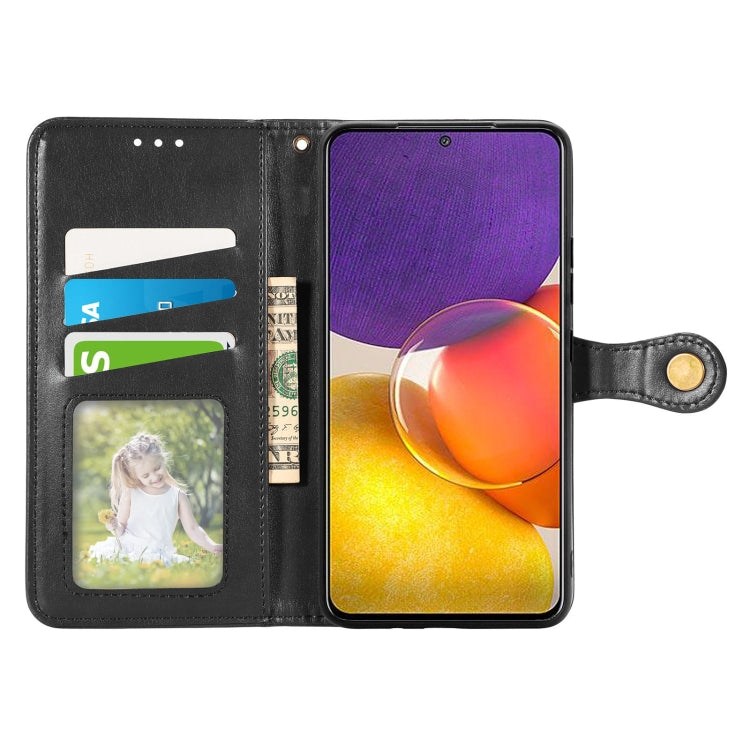 For Samsung Galaxy A82 5G Solid Color Leather Buckle Phone Case with Lanyard & Photo Frame & Card Slot & Wallet & Stand Function