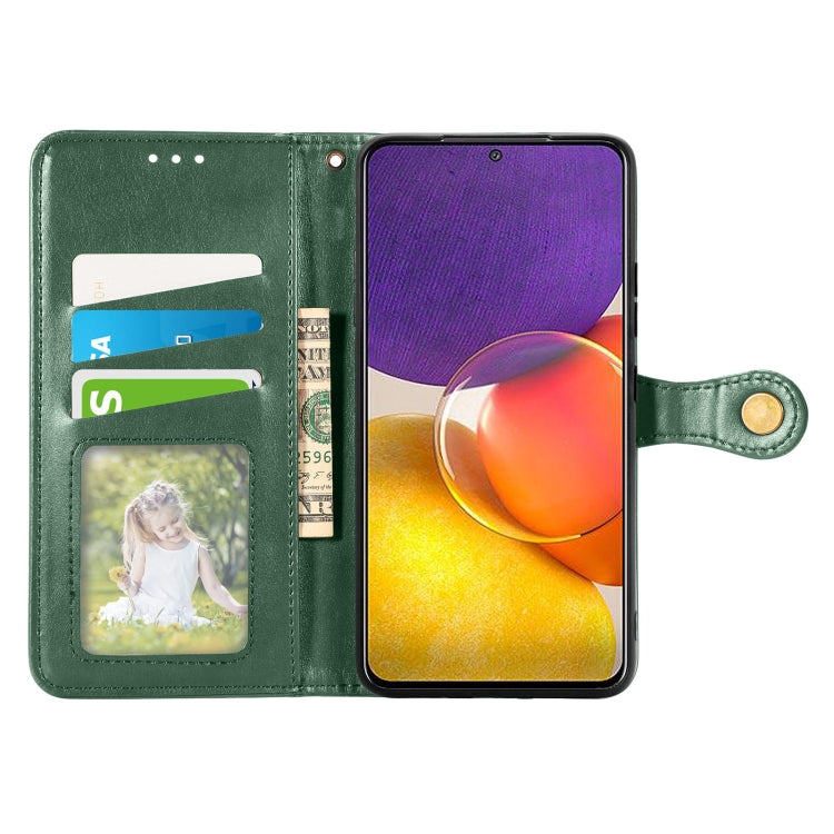 For Samsung Galaxy A82 5G Solid Color Leather Buckle Phone Case with Lanyard & Photo Frame & Card Slot & Wallet & Stand Function