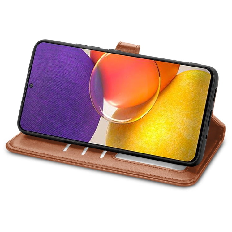 For Samsung Galaxy A82 5G Solid Color Leather Buckle Phone Case with Lanyard & Photo Frame & Card Slot & Wallet & Stand Function