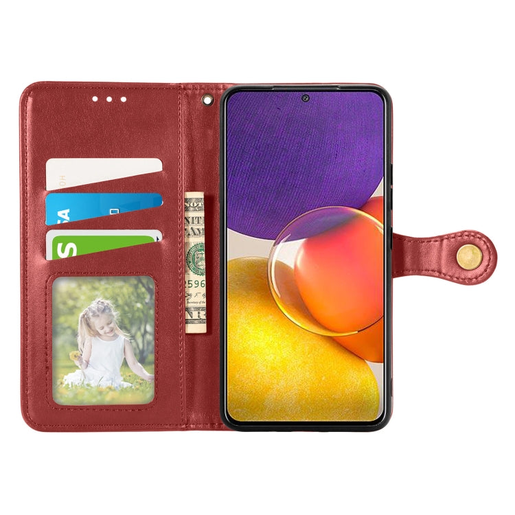 For Samsung Galaxy A82 5G Solid Color Leather Buckle Phone Case with Lanyard & Photo Frame & Card Slot & Wallet & Stand Function