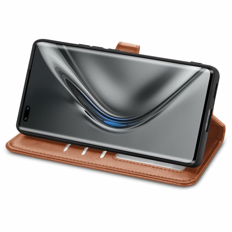 For Honor V40 5G Solid Color Leather Buckle Phone Case with Lanyard & Photo Frame & Card Slot & Wallet & Stand Function