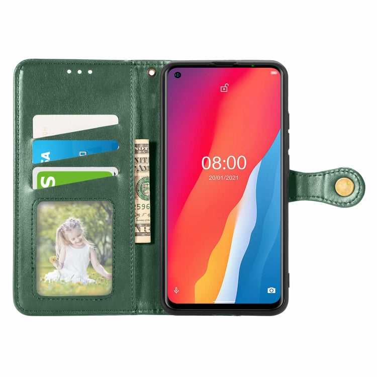 For Ulefone Note 11 Plus Solid Color Leather Buckle Phone Case with Lanyard & Photo Frame & Card Slot & Wallet & Stand Function