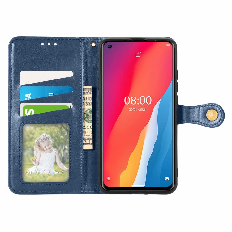 For Ulefone Note 11 Plus Solid Color Leather Buckle Phone Case with Lanyard & Photo Frame & Card Slot & Wallet & Stand Function